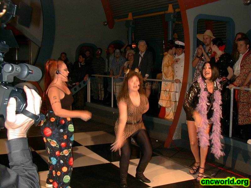 13th anniversary party.
Some of the staff put on a show. Spice Girls have some competition!
