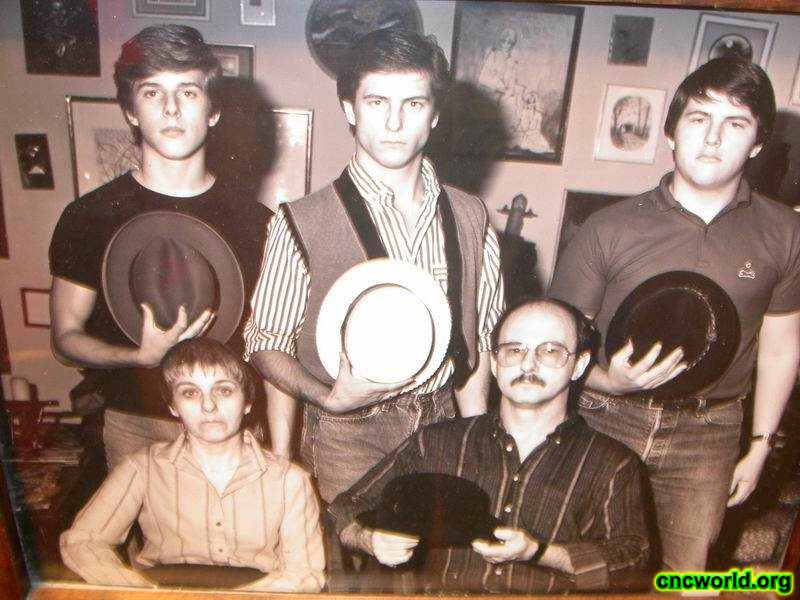 Joe Kucan with hair!
This picture hangs on the wall at Joe Kucan's place. Back row center is Joe Kucan!
