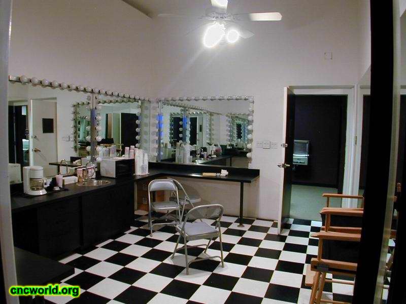 Dressing room for the studio.
