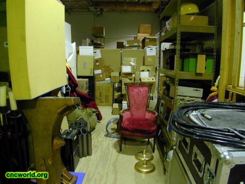 Another view of the storage area above the studio.
The upper storage area was jam packed with fascinating props and items.
