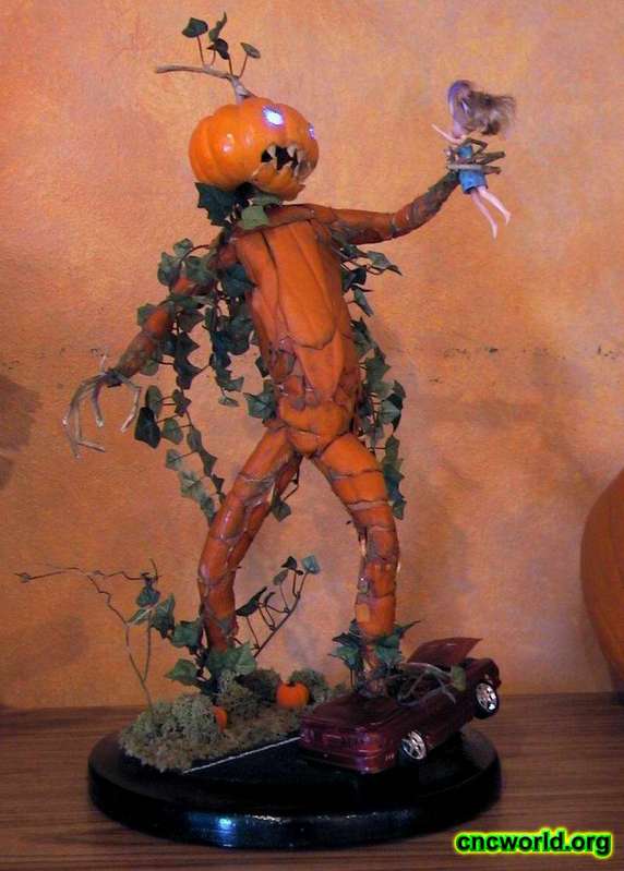 Halloween pumpkin carving contest entry.
This was a submission by one of the artists. An artist won that year (as they did every year).
