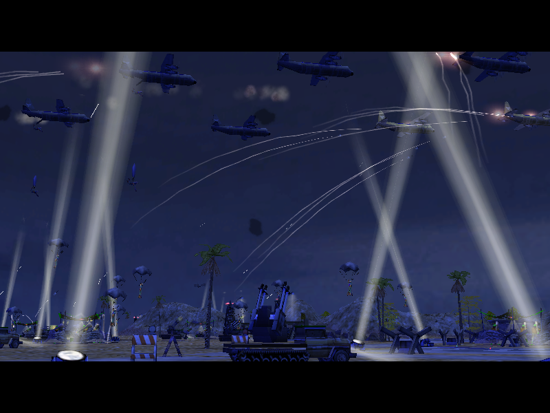 skies under siege
USA assault on the GLA bases
